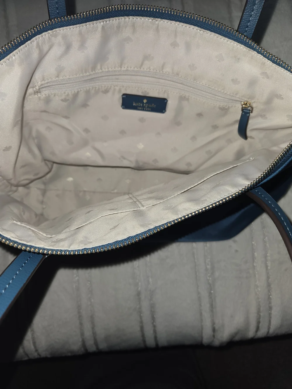 kate spade Teal Shoulder Tote - Vinyl
